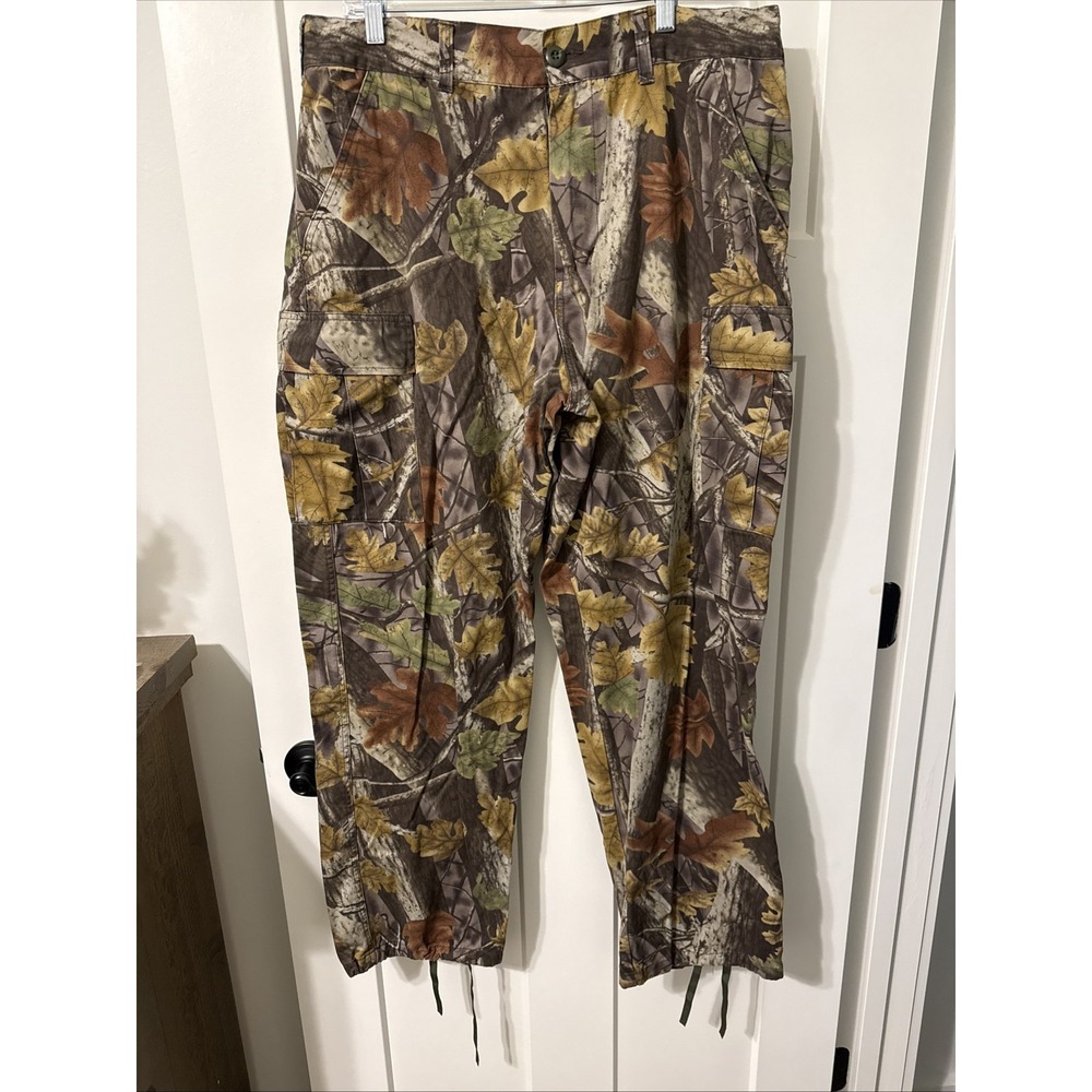 Master Sportsman Mens Size Large L Camouflage Cargo Hunting Pants Camo Cotton